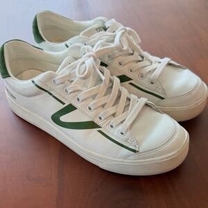 Tretorn Hopper Sneakers Size 8.5 White and Green